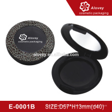 E-0001B Emballage cosmétique de luxe en forme de ombre à paupières de luxe noir